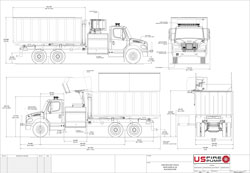 Syncrude Hose Recovery Vehicle Drawing